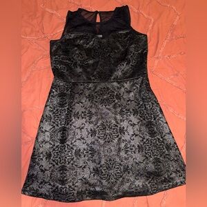 Maurices Elegant Black and Silver Dress
